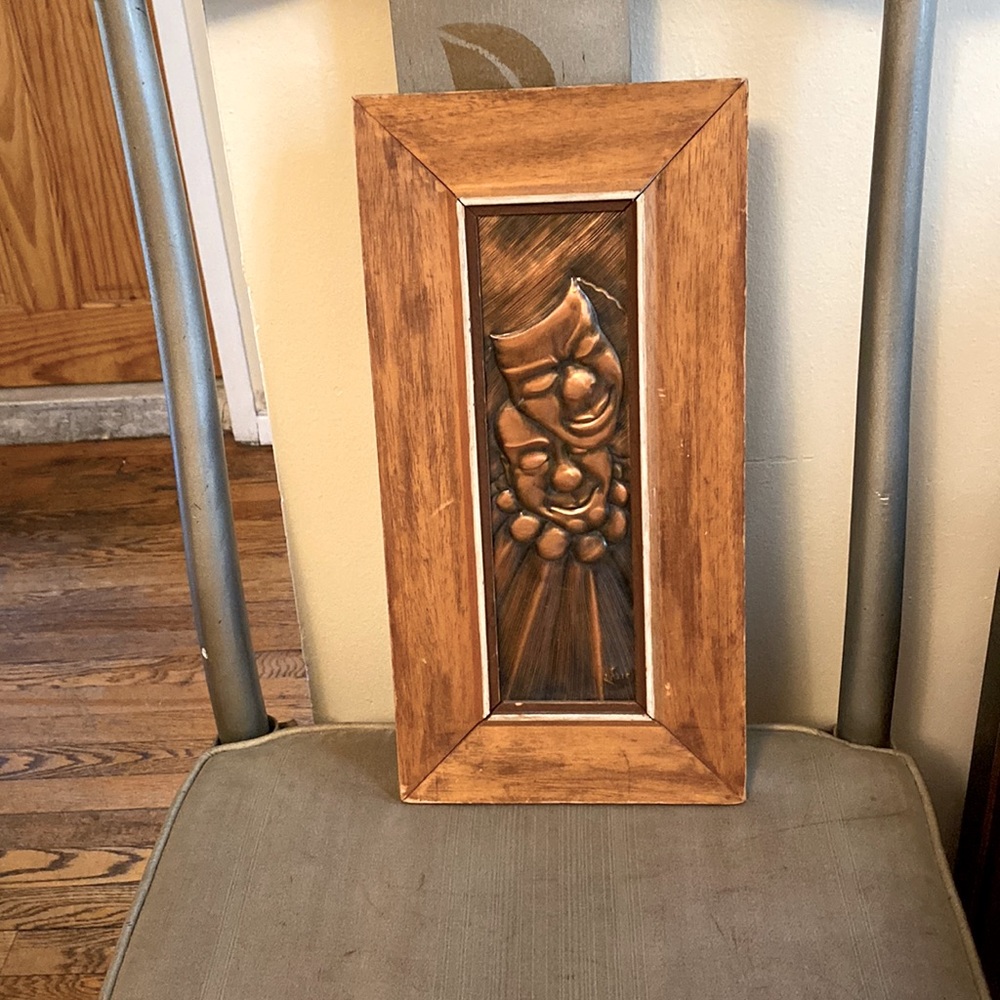 A copper engraving of a Happy/ Sad Clown